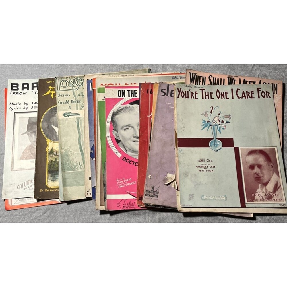 Lot of 20+ Vtg Sheet Music Popular Songs 1930s-1950s Collage Decoupage Supply